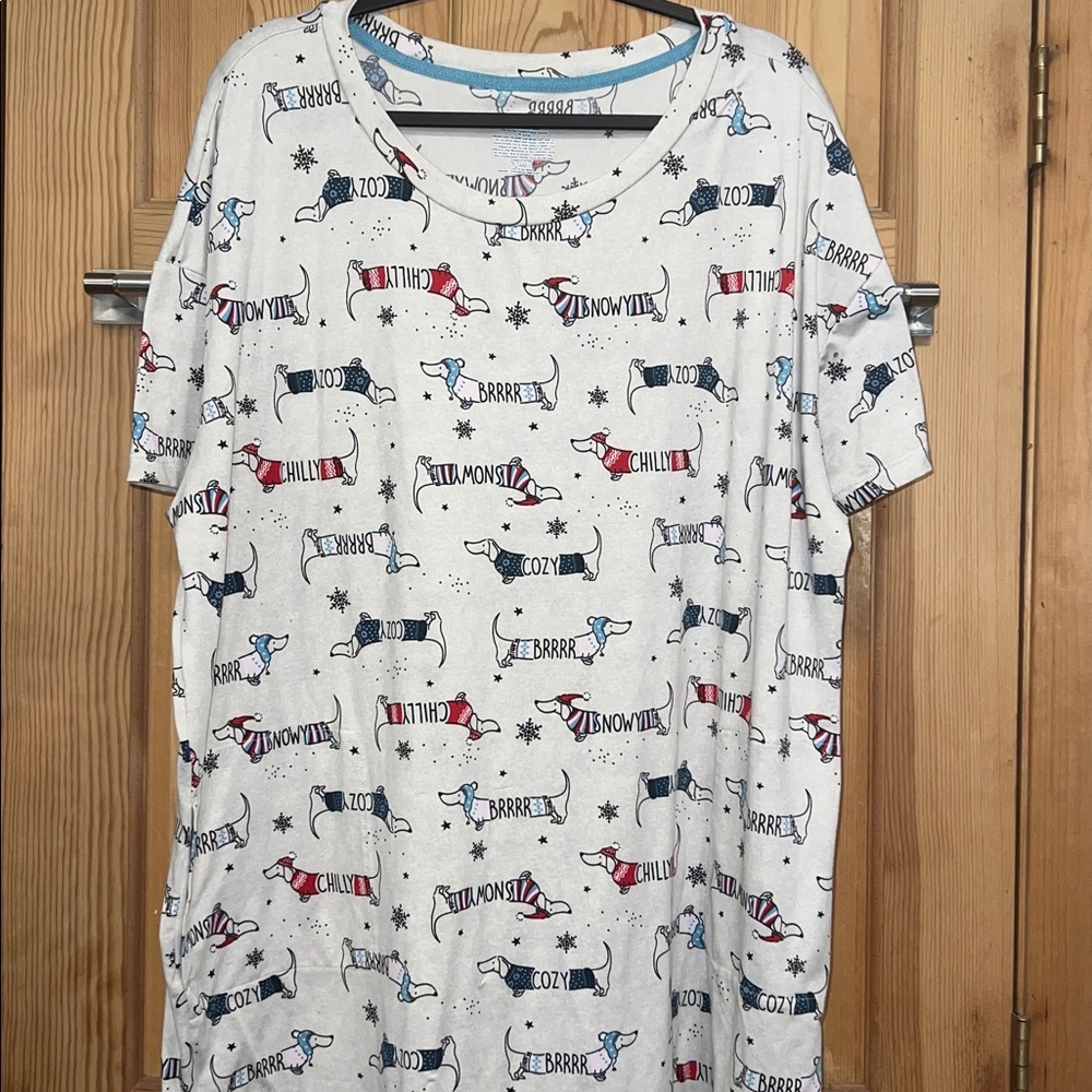 Secret Treasures Multicolor Graphic Tee Night Shirt Sz XL